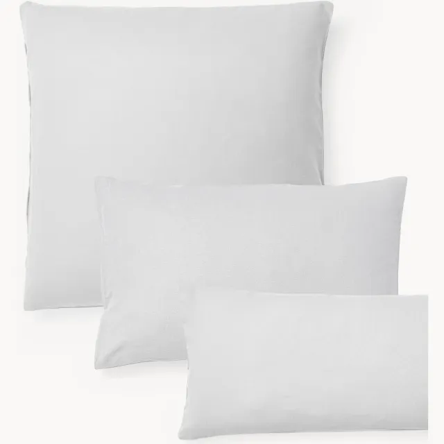 Westwing Collection Flanellen kussenhoes Biba grijs