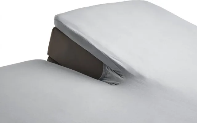 Turiform Splittopper Hoeslaken Katoen Satijn 180 x 220 Grey hoek 10 cm