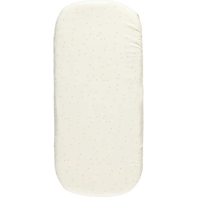 Nobodinoz hoeslaken wieg - 40x80cm - honey sweet dots off-white