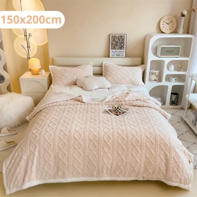 Bovista Zacht Dekbed - Beddengoed - Dekbedovertrek - Inclusief 2x Kussensloop - Teddy - 150x200cm - Beige