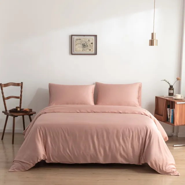 Boomba Bamboo Bamboe dekbedovertrek Cuddle Pink roze 200x220 cm – Instopstrook, zacht, ademend & duurzaam | Boomba Bamboo®