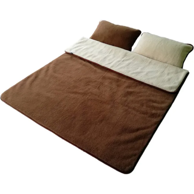 OnceDoce® Dekbed 100% Wol - Dubbelzijdig - Puur Australische Merino & Kameel Blend Cocoa Milk – Bruin Creme Premium Wollen Deken OnceDoce® 2 x 450 g/m² - Warm Ademend Zacht – Woolmark ® Keurmerk - Wasbaar – 220x200cm