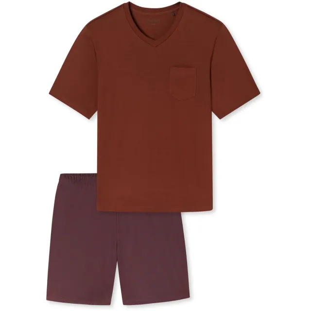 Schiesser Pyjama kort - Heren - Pyjamas rood