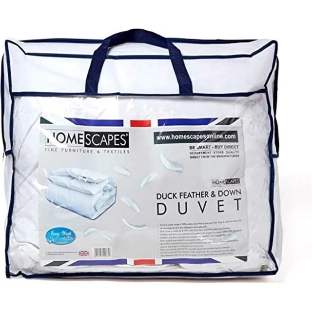 Homescapes dekbed - duvet - premium dekbed - universeel - duurzaam wit