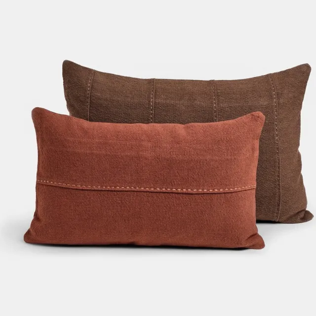 Loberon Kussenhoes set van 2 Coramira bruin