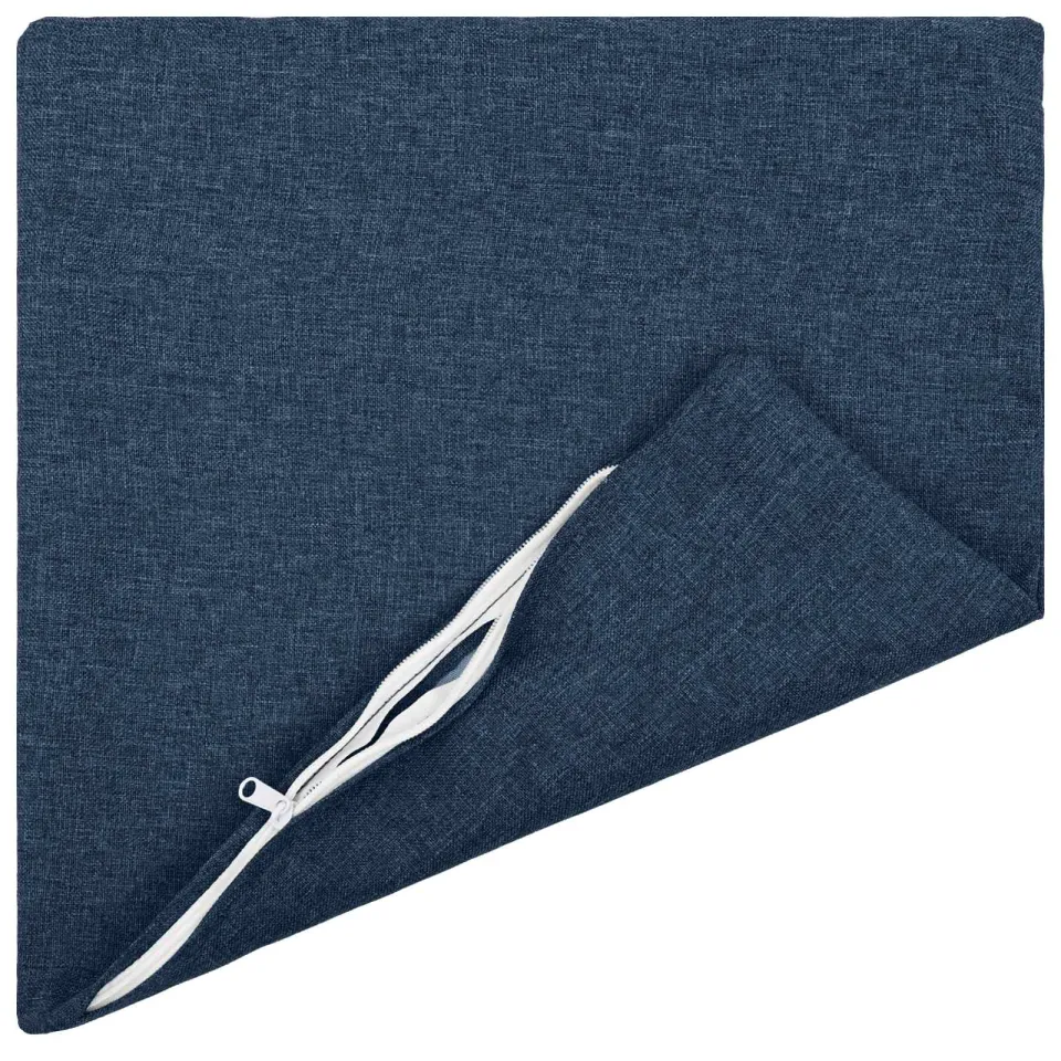 vidaXL Kussensloop 12 st HEERLEN Blauw 45 x 45 cm Stof, foto 4