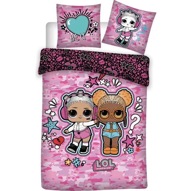 L.O.L. Surprise! LOL Surprise! Dekbedovertrek Be U - Eenpersoons - 140 x 200 cm - Roze