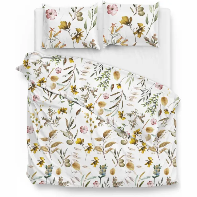 Zohome Shae Dekbedovertrek - Flanel - Wit