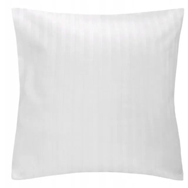 Darymex Dekoratieve Kussensloop Wit Katoen 40x40cm met Strepen - Hotelkwaliteit