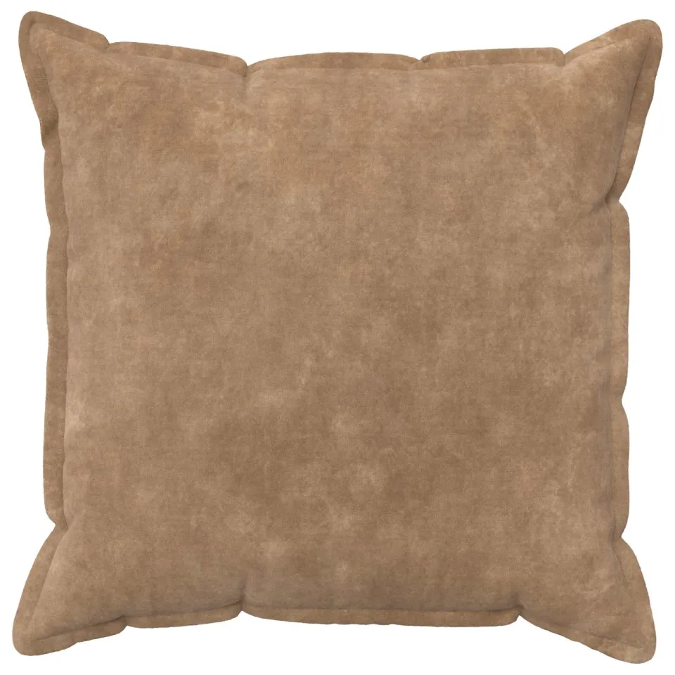 vidaXL Kussensloop 2 st HOUTEN Taupe 80 x 80 cm Microfiber Fleece