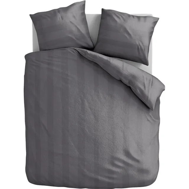 Zydante Dekbedovertrek - Hotel Home Collection - Zacht en Soepel Dekbedhoes – Microlinnen – Hotel Look – Luxe Beddengoed – Chelsea - Antraciet
