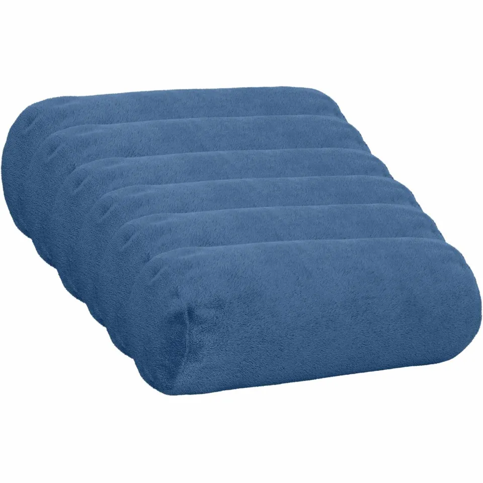 vidaXL Kussensloop 6 st HEERLEN Lichtblauw Dia. 15 x 40 cm Flanel blauw, foto 3