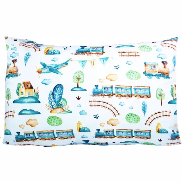 Sleepon_pl Kinderkussen schoenen Trein 40x60 cm - 100% katoen Multicolor