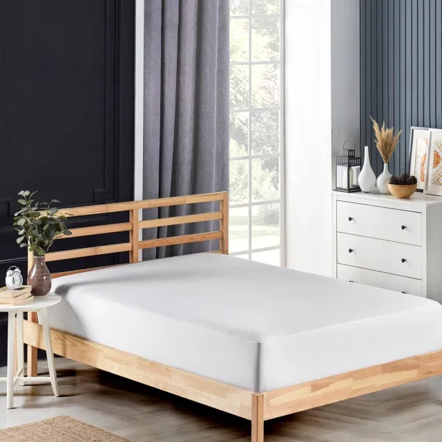 Limenda Matrasbeschermer, Incontinentiekussen, Wasbaar, Waterdichte oplegmatras, Vochtbescherming, 180x200 cm, Matrashoes wit