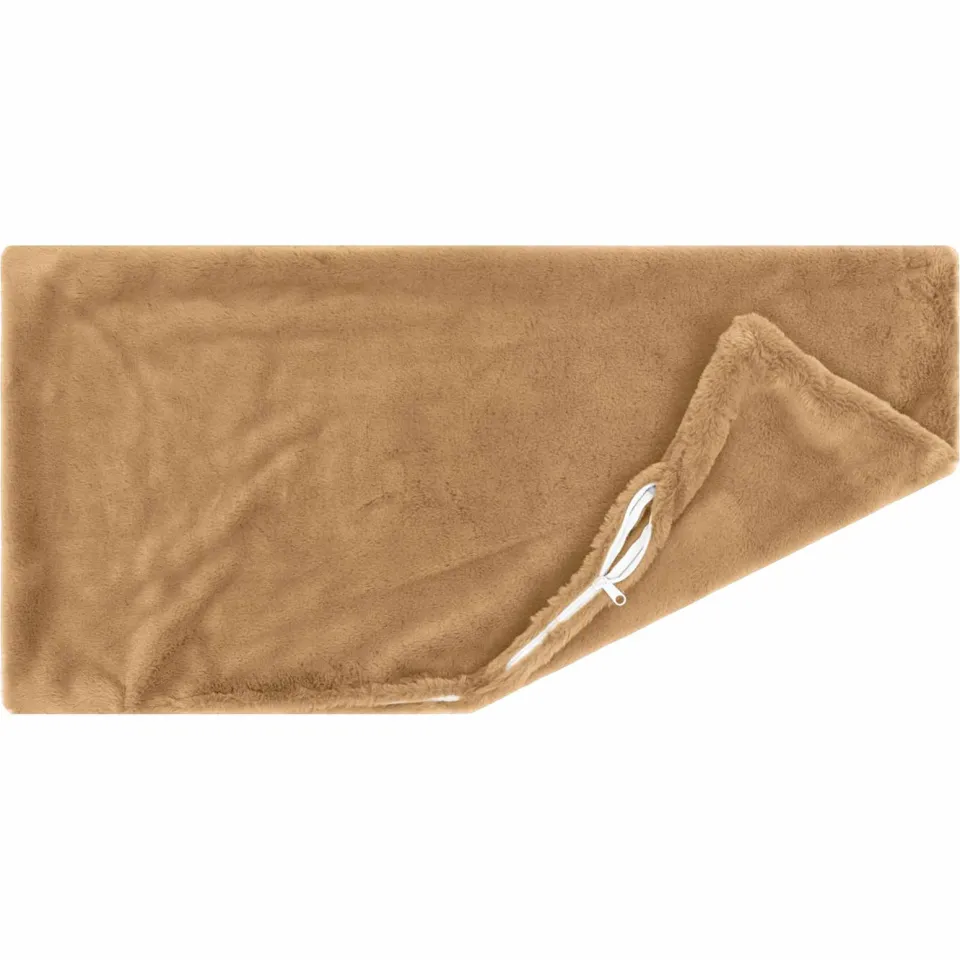 vidaXL Kussensloop 2 st HEERLEN Taupe 50 x 75 cm Nep Konijnenbont, foto 4