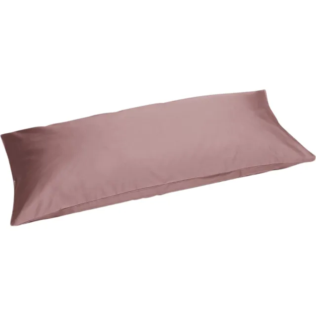 Yumeko kussensloop katoensatijn poederroze 40x80 - Bio, eco & fairtrade - 1 stuk Blush Rose