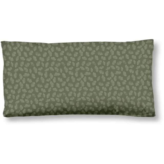 Hip kussensloop grafische bladere print - 40x80 cm - Groen - 100% Katoen satijn Green