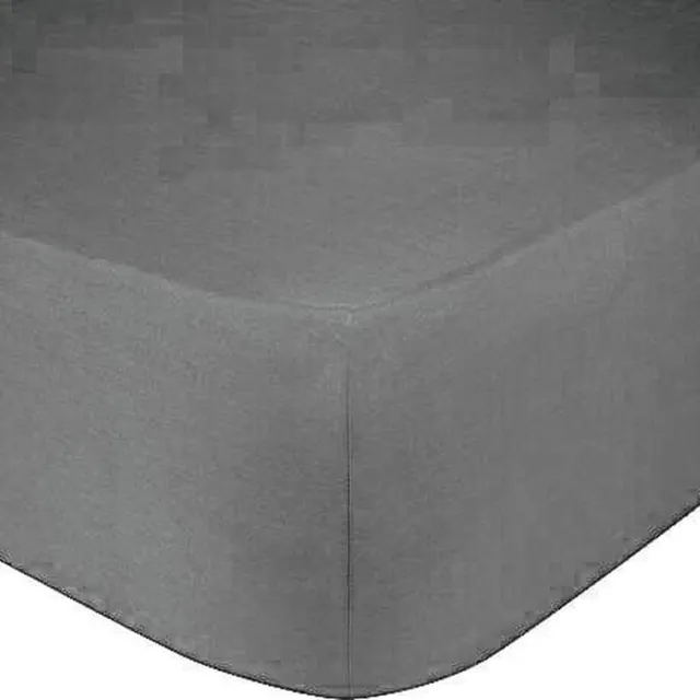 Princessmatrassen Ultieme Zachte Hoeslaken- Jersey -Stretch -100% Katoen -80x200x30cm-Antraciet