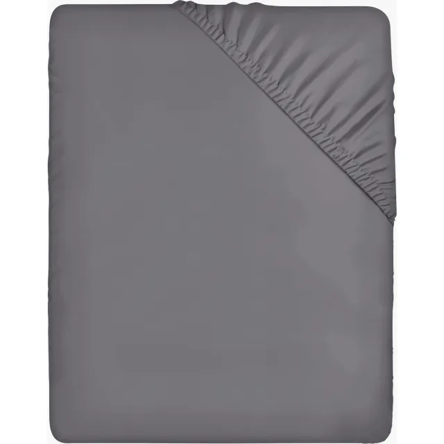 JGS ® Ultrazacht en Comfortabel Hoeslaken voor Dikke Matrassen, 160x200 cm met Diepe Zakken grijs