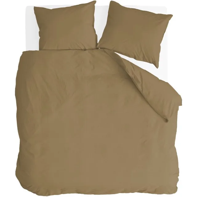 BYRKLUND Dekbedovertrek Go Velvet - 240x220 - Voor: 100% Polyester, achter 100% Katoen - Honing Mosterd