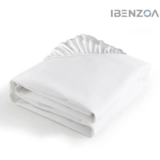 Ibenzoa Matrasbeschermhoes - Waterproof - 200x200 cm - Katoen Wit