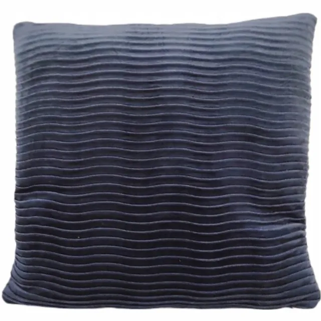 Granda Plissé Velours Kussenhoes 45x45 cm - Elegant Blauw