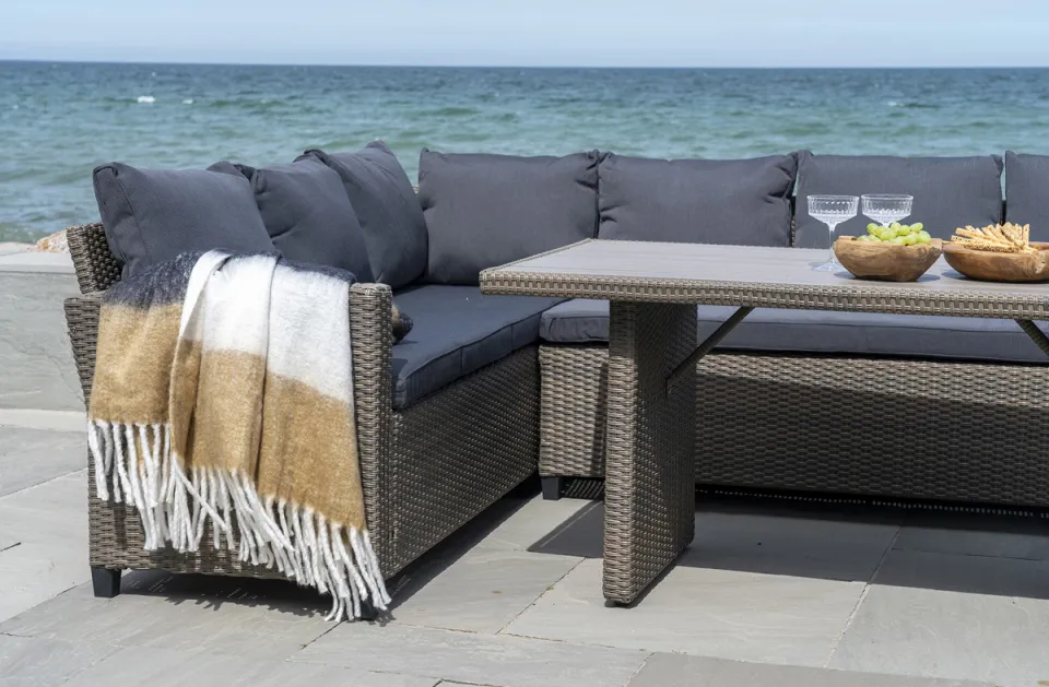 Artichok Sinta plaid wit/zwart/bruin - 170 x 130 cm, foto 3