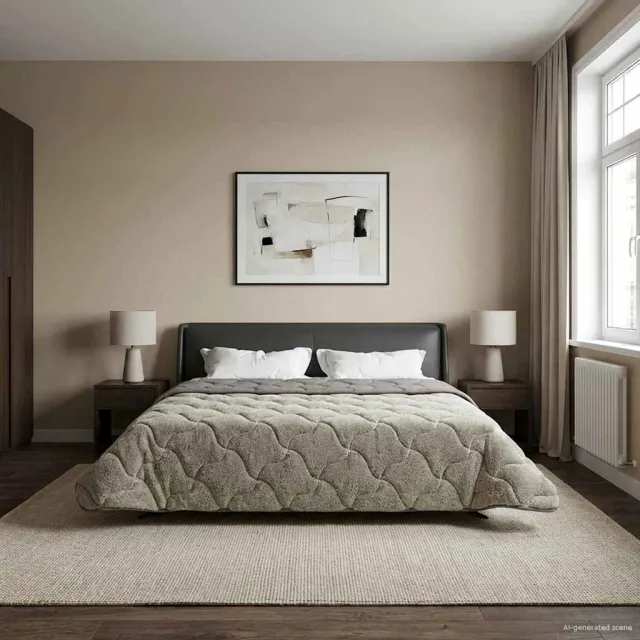 vidaXL Vol jaar dekbed 240 x 260 cm Lichtgrijs