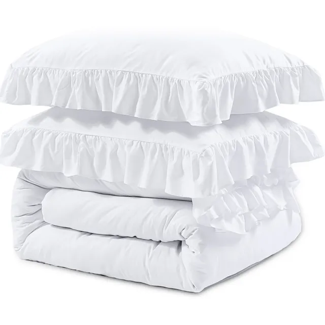 Sleeptime polyester dekbedovertrek 2-persoons (200x220 cm) wit