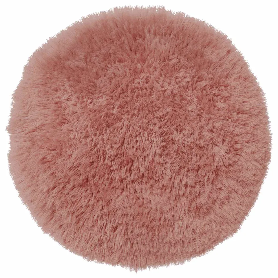 vidaXL Kussensloop 2 st HEERLEN Roze Dia. 60 cm PV Fleece, foto 4