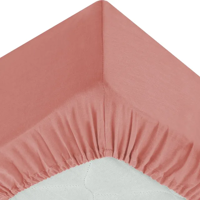 Atmosphera Hoeslaken katoen 160x200cm - Blush Roze