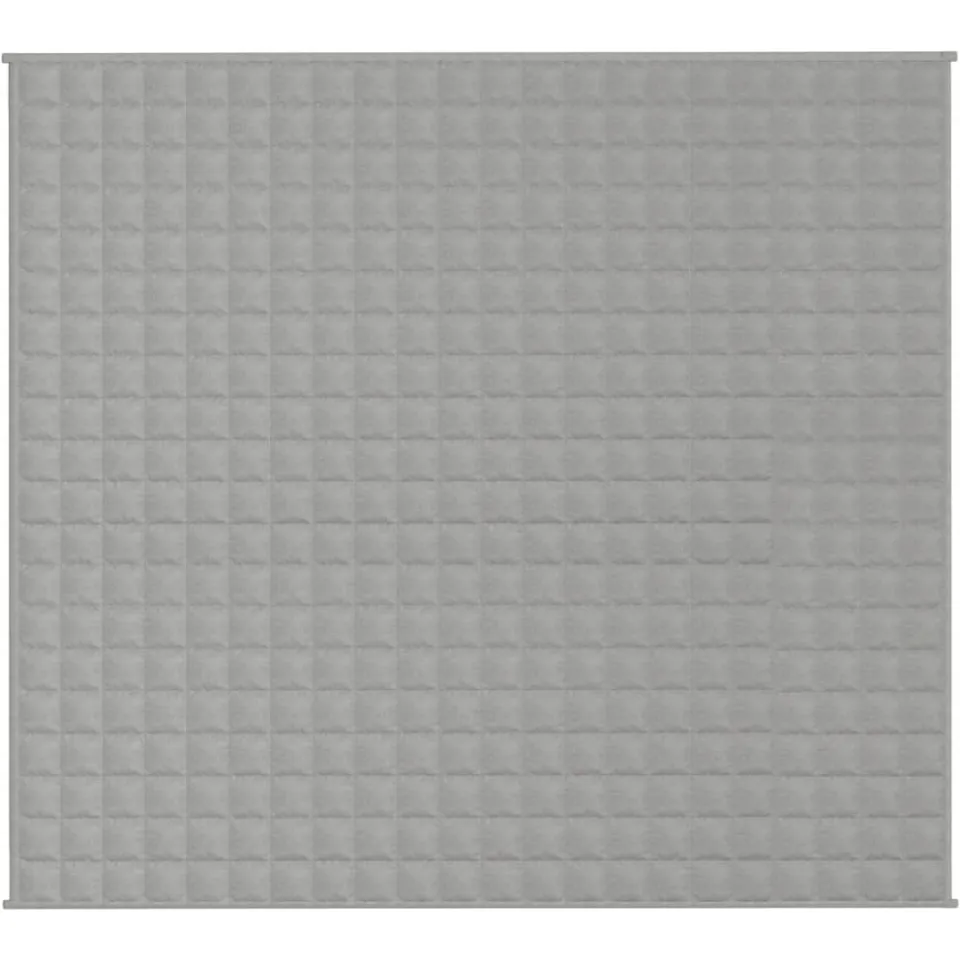 vidaXL Verzwaringsdeken 200x230 cm 9 kg stof grijs