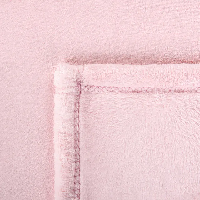 Beliani BAYBURT - Deken - Roze - 150 x 200 cm - Polyester