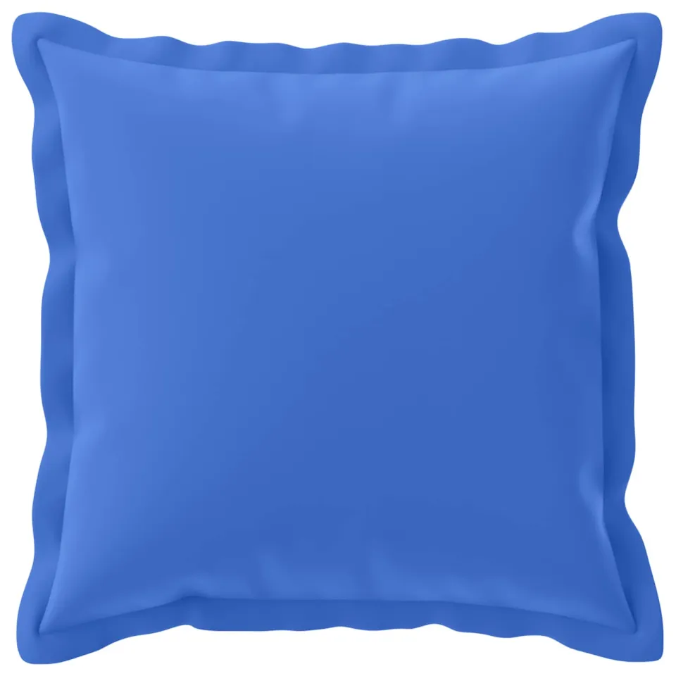 vidaXL Kussensloop 12 st HOUTEN Koninklijk Blauw 40 x 40 cm Polyester