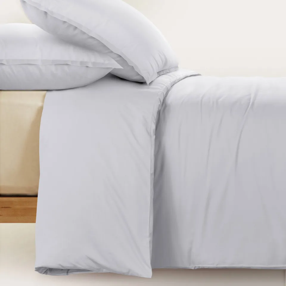 Studio LIVIT percale dekbedovertrek lits-jumeaux lichtgrijs, foto 4