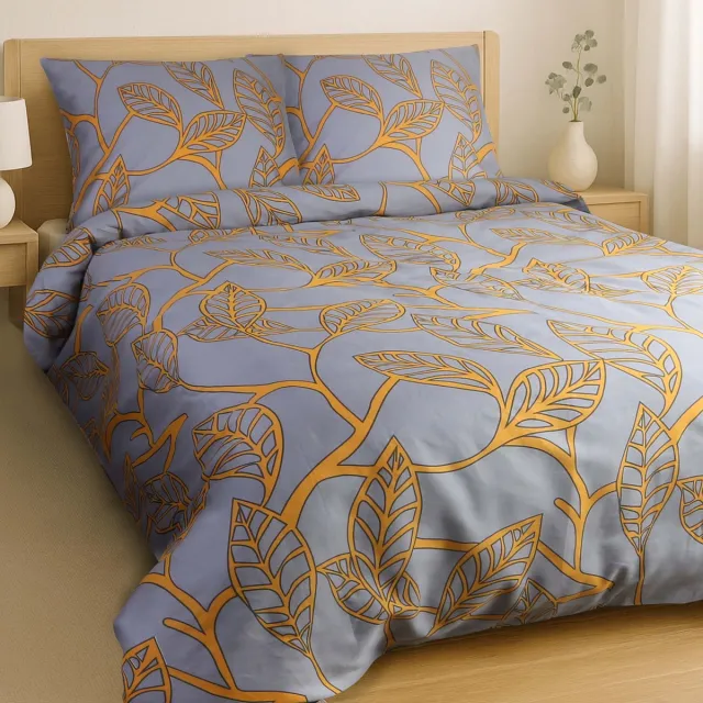 Darymex Satynlove - Dekbedovertrek set (2-delig) - 100% Katoen-Satijn - Met Ritssluiting - 140x200 cm grijs