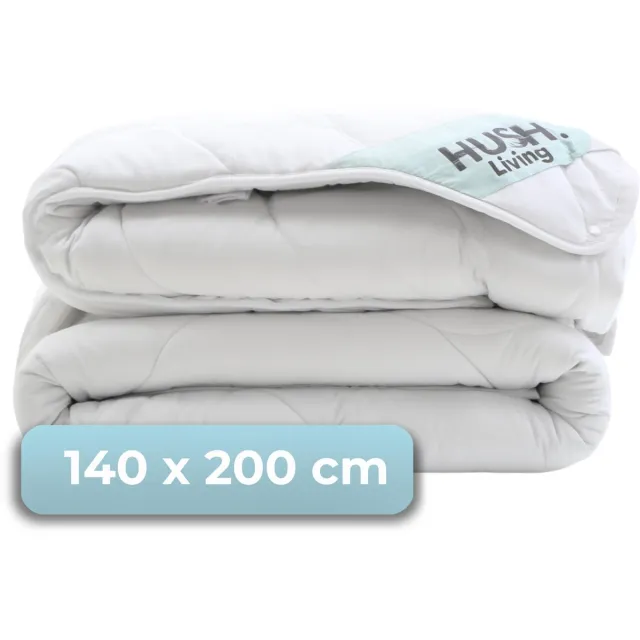 HUSH. Living HUSH Living - 4 Seizoenen Dekbed - 140x200 cm - Tweepersoons - 200+300 Gsm - Warm, Ademend en Lichtgewicht - Wit