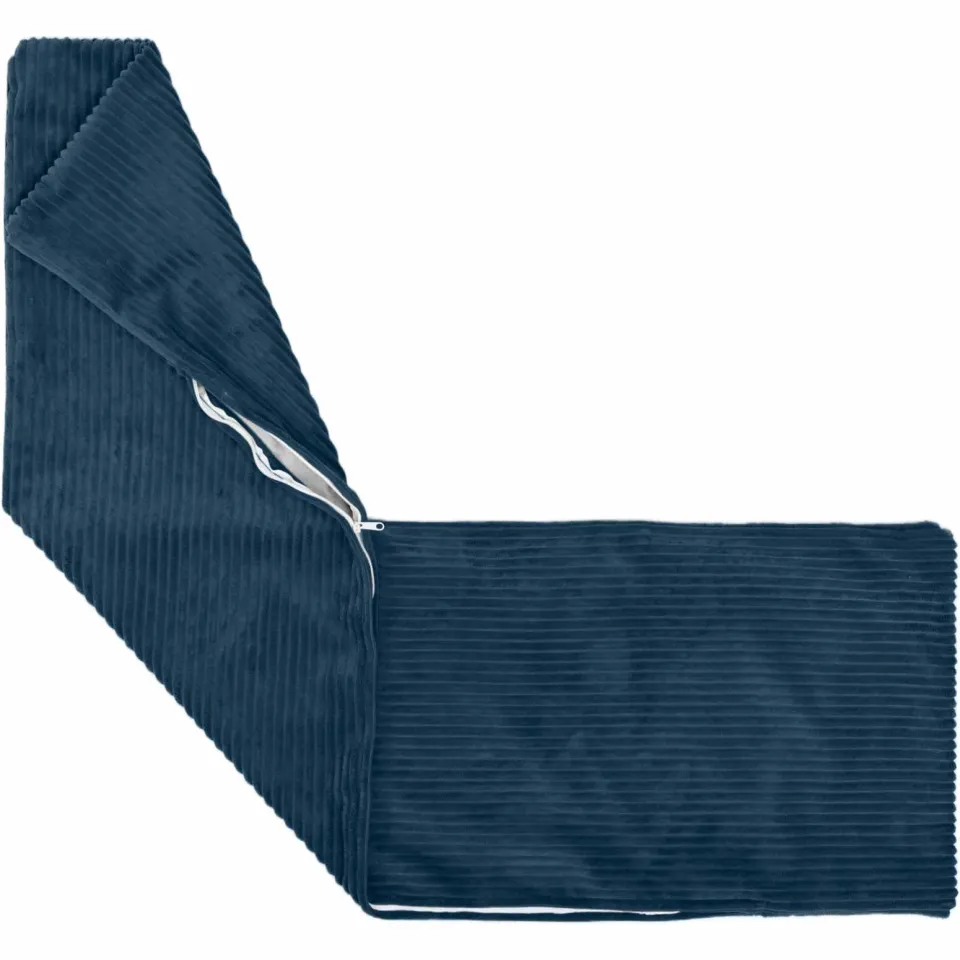 vidaXL Kussensloop 2 st HEERLEN Marineblauw 40 x 145 cm corduroy, foto 4