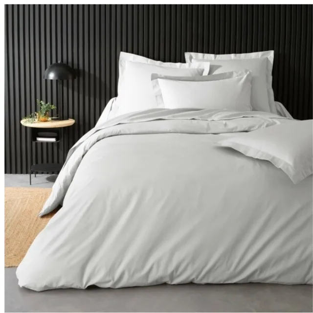 PROMO LINGE Effen Percale Dekbedovertrek - Luxe en Comfort Beddengoedset Wit