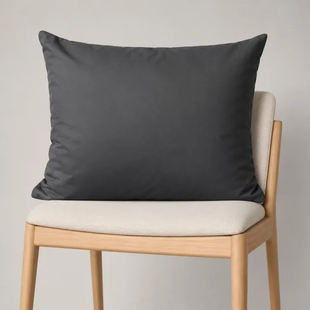 Dreamhavia Katoensatijnen Kussenslopen – Antraciet – 60 x 70 cm – Set van 2