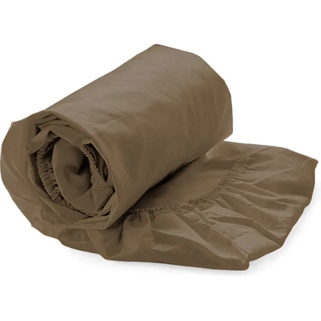 Slaap Vaak Luxe Hoeslaken Percale - 100% Percale Katoen - Eenpersoons - 90/100x210/220 cm - Pebbles