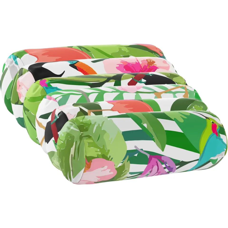 vidaXL Kussensloop 6 st HEERLEN Meerkleurig Dia. 15 x 40 cm Polyester