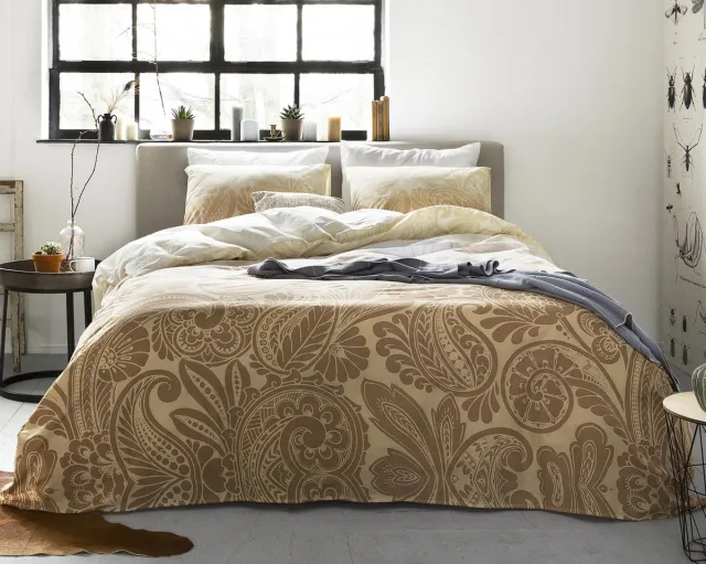 Dreamhouse Bedding Ma Cherie - Dekbedovertrekset - Lits-Jumeaux - 240x200/220 cm + 2 kussenslopen 60x70 cm - Taupe bruin