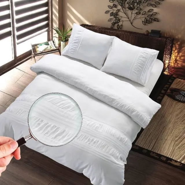 Zydante Dekbedovertrek - Hotel Home Collection - Microlinnen – Luxe Hotel Look – Ademend en Vochtregulerend – Comfortabel Beddengoed - Plymouth - Wit