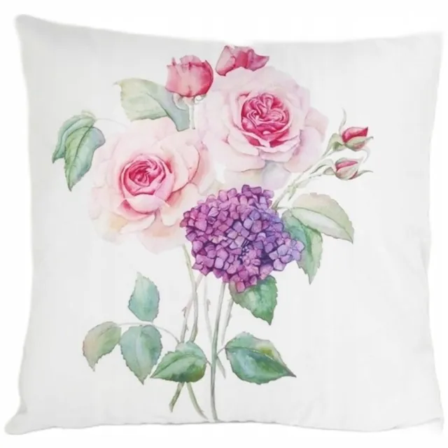 Granda Decoratieve Kussenhoes Velours 45x45 cm - Bloemendesign Multicolor