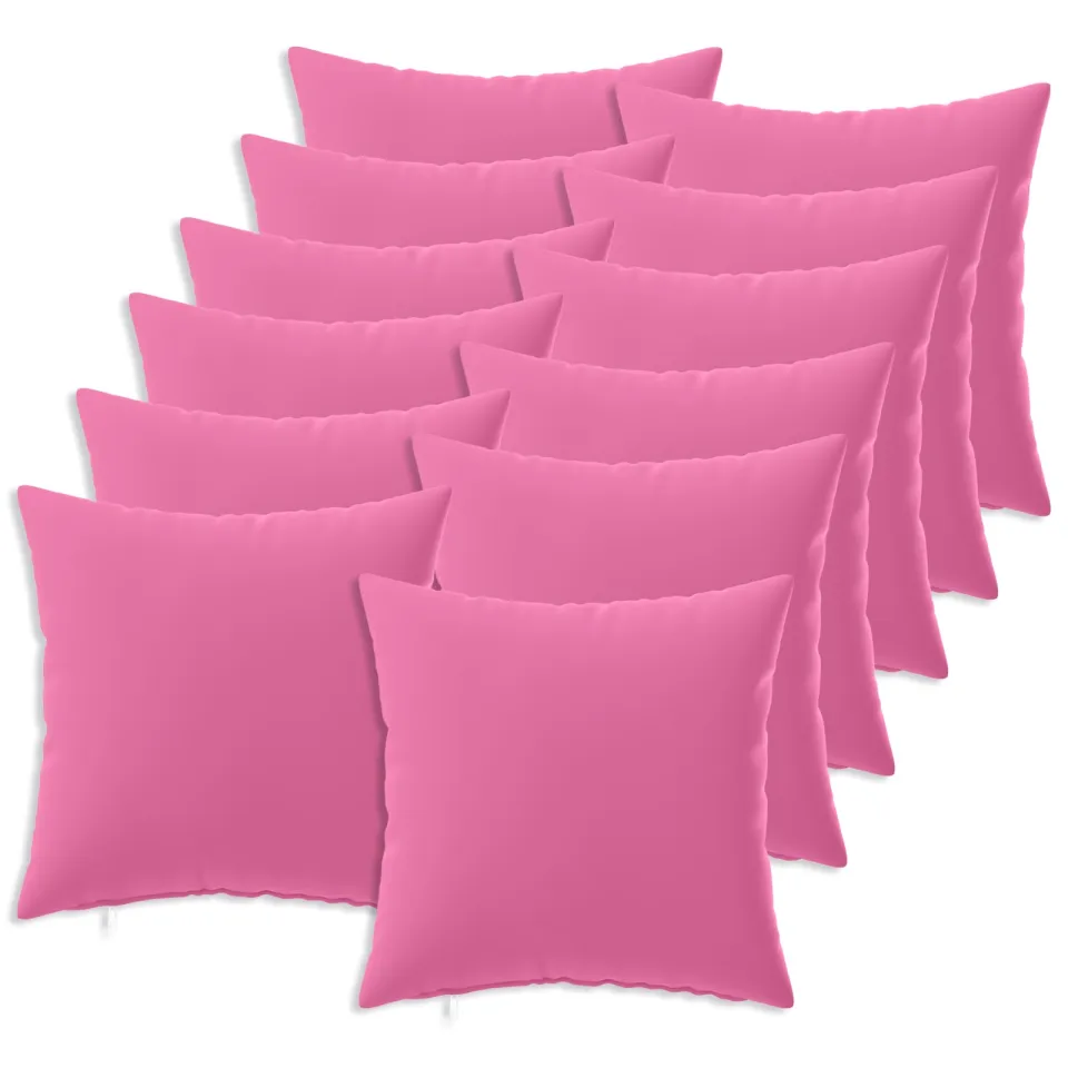 vidaXL Kussensloop 12 st HEERLEN Roze 45 x 45 cm Polyester, foto 3