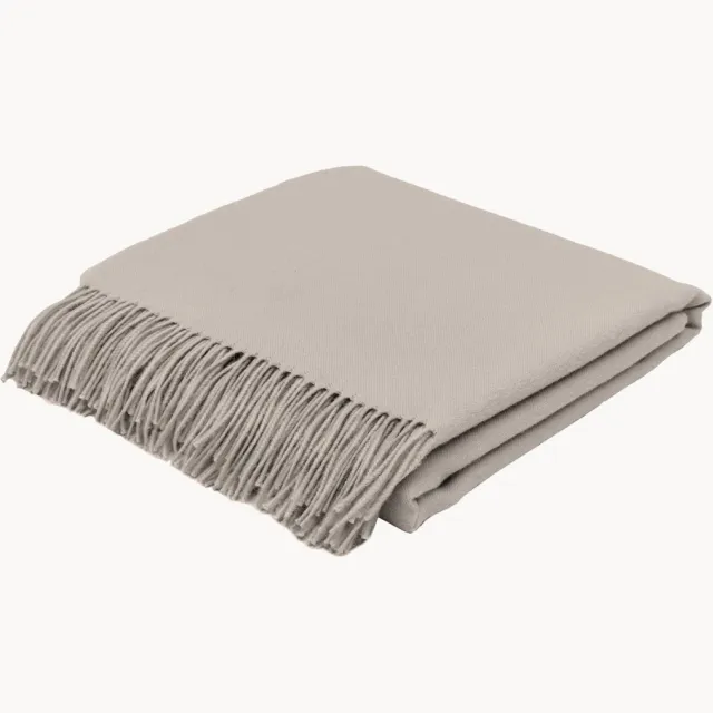 Elvang Plaid Luxury uit baby-alpacawol Taupe