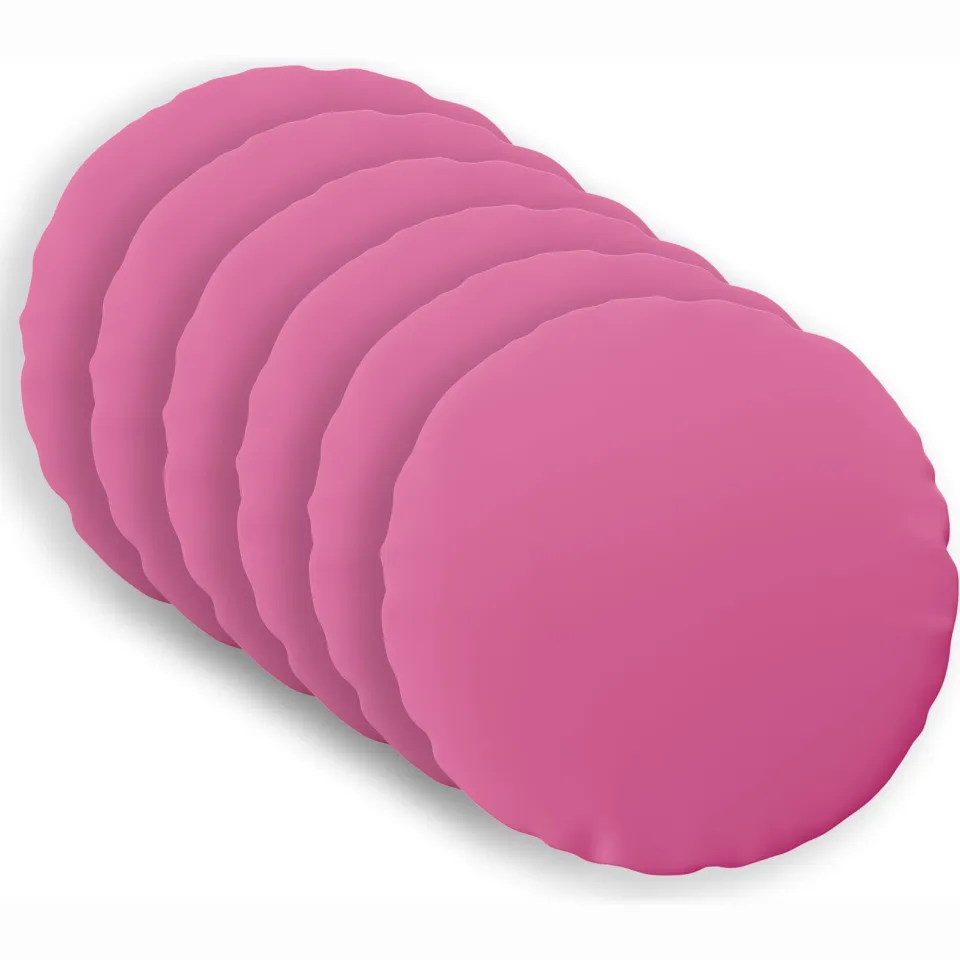 vidaXL Kussensloop 6 st HEERLEN Roze Dia. 60 cm Polyester