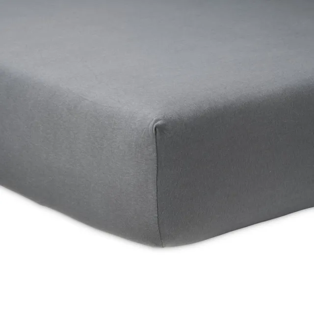 Vitality Pur Luxe Jersey Split Topper Hoeslaken Antraciet – Extra Zacht & Ademend Stretch Hoeslaken – Perfecte Pasvorm voor Split Topmatrassen tot 15 cm – 140x200 Donker Grijs