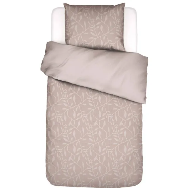 Essenza Willow 1-persoons dekbedovertrek mocha mousse